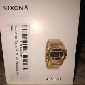 Nixon Unit SS Gold Watch